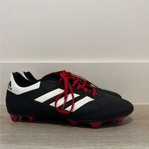 Adidas Goletto VI FG Soccer Cleats Black White Red Men’s Size 9